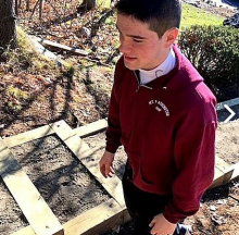 Scout Builds Stairway to Heaven-focused Shrine for Eagle Project