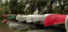 Equipped with a medical kit, the Scouts canoed to the boaters' rescue. (Photo credit: WFLA)